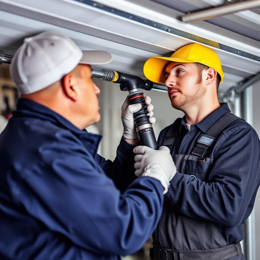 Professional garage door maintenance service